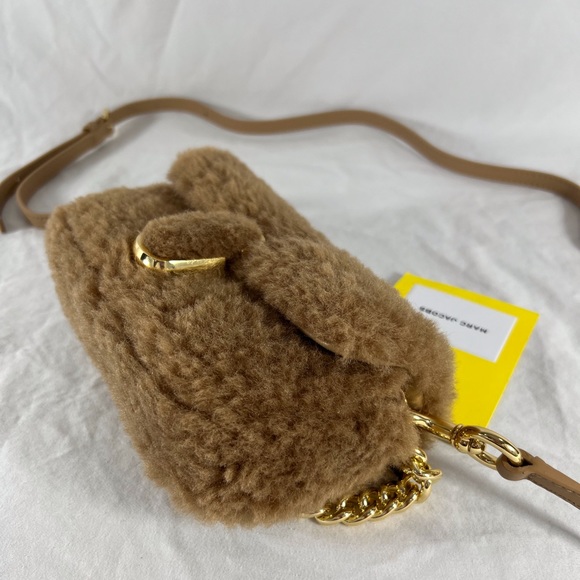 MARC JACOBS The Teddy J Marc Mini Crossbody Bag in Caramel with Chain Link - Picture 6 of 14